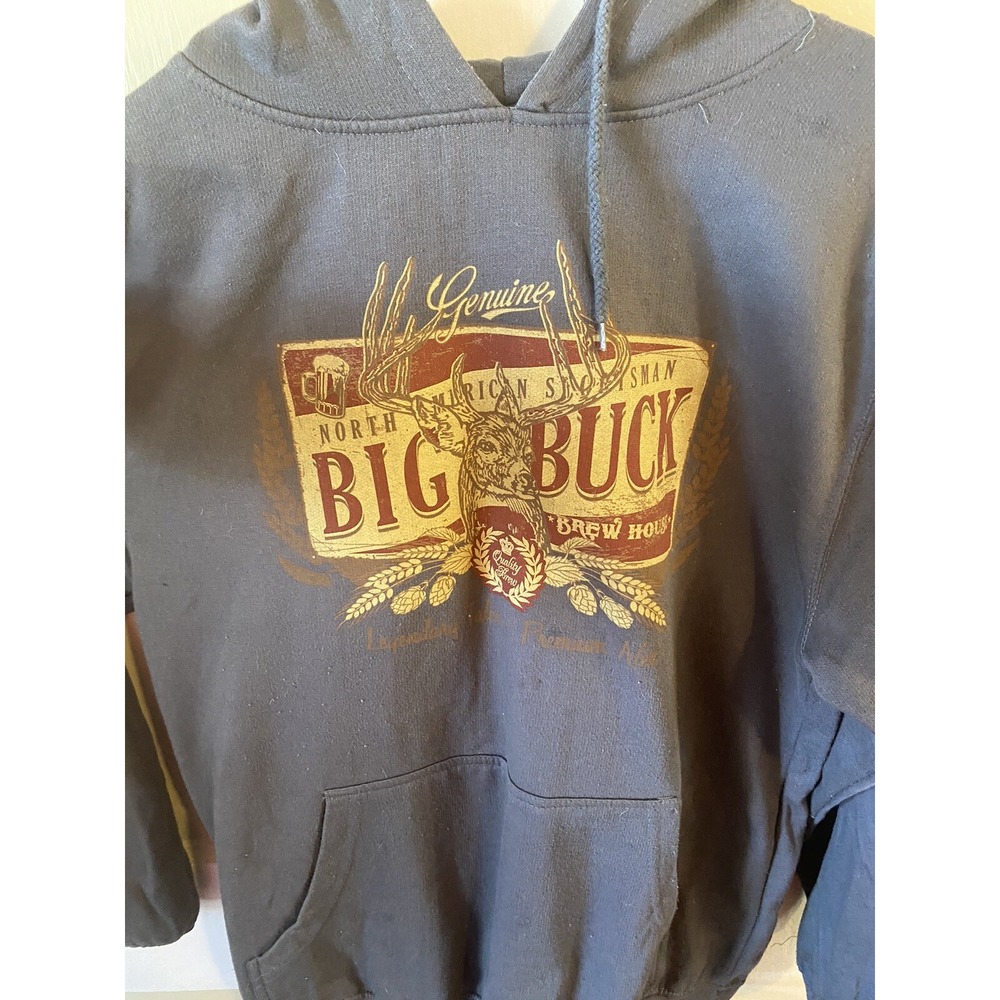 Canyon Creek North American Sportsman Big Buck Brew House Hoodie Gray Size M - Picture 3 of 12